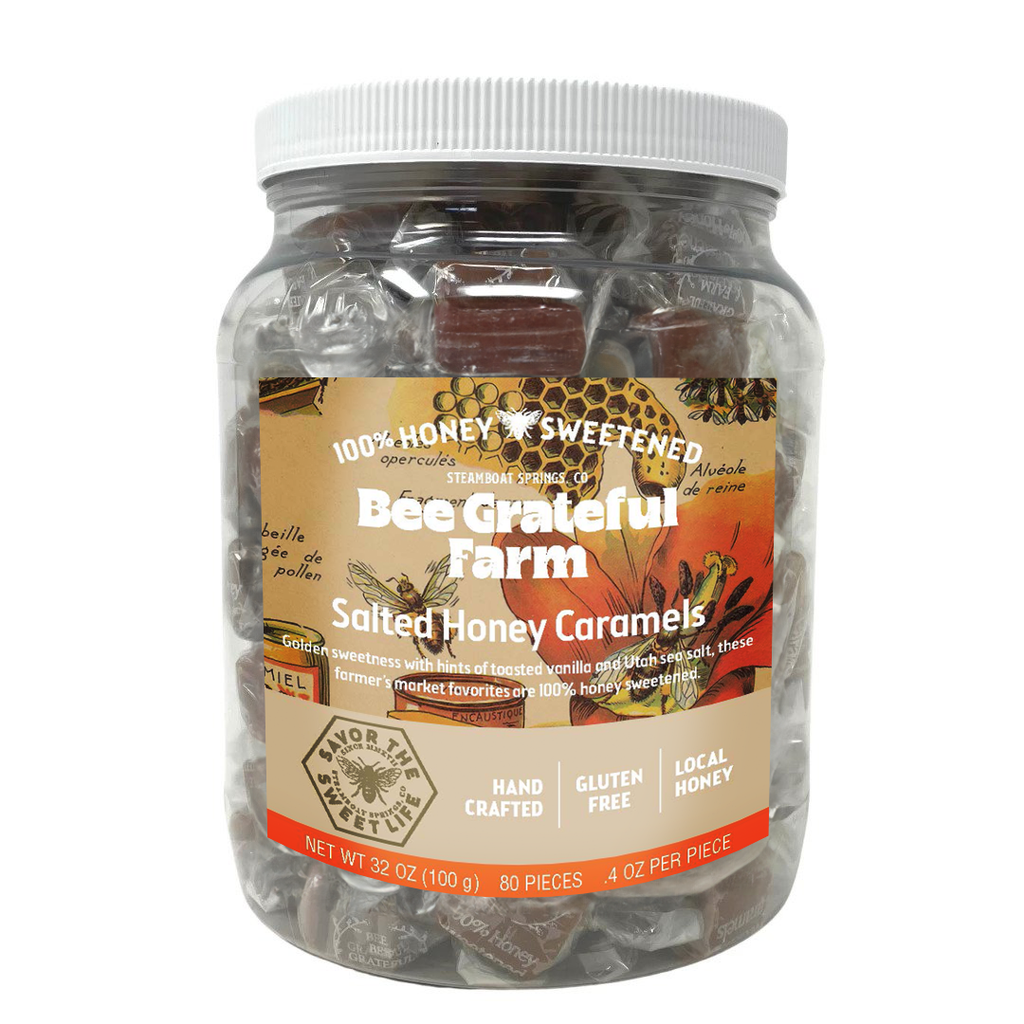 Bee Grateful Honey Caramel Bulk Jar